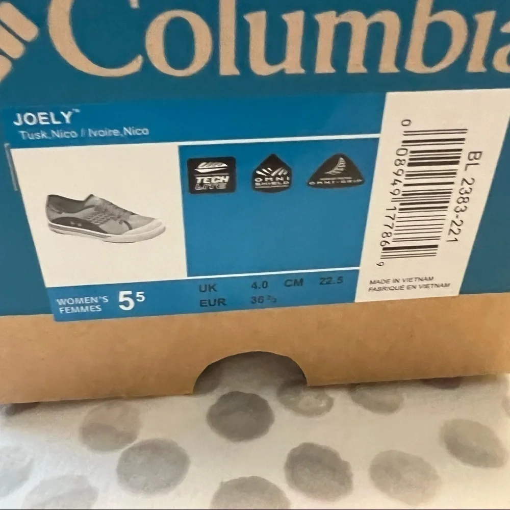 NWT Columbia Joely Casual Lace-up Sneakers Brown and Pink Size 5.5